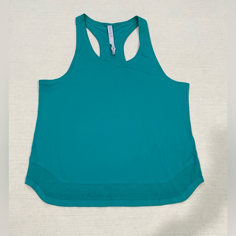 Lululemon Smooth Stride Tank (UV Protection) Viridian Green Size 10